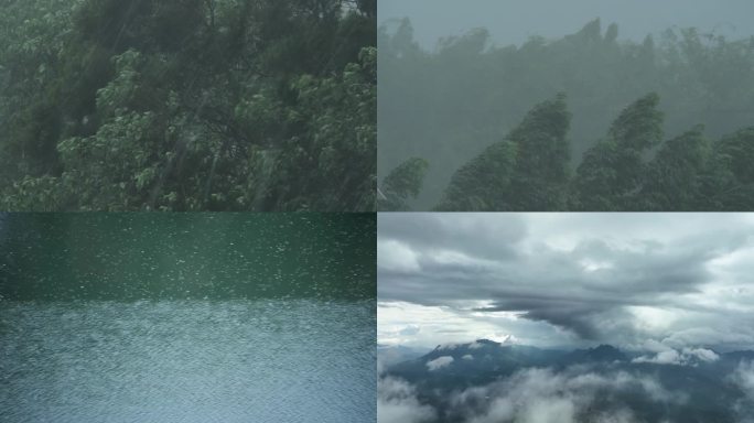 乌云滚滚暴雨冰雹天气转晴