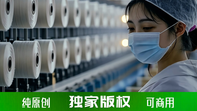 纺织厂 布料厂  纺织产业 纺织工人