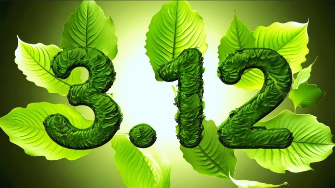 植树节312植树造林视频素材片头空镜栽树