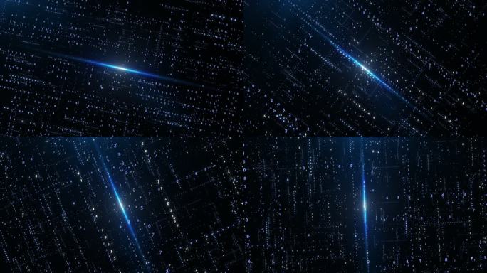【4K】数字数据流科技转场