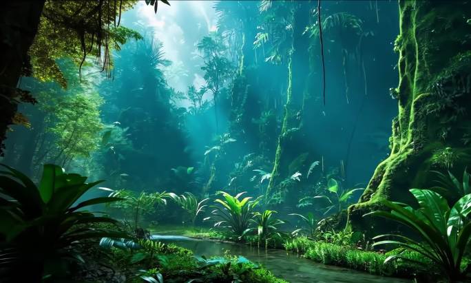 秘境中的茂密雨林