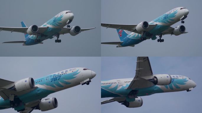 南航波音787梦想客机起飞