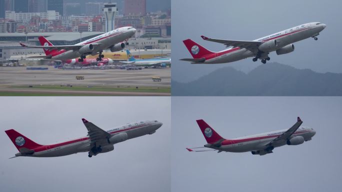 四川航空A330客机离地起飞