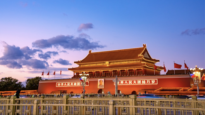 北京天安门广场夜景