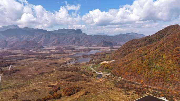 4K大九湖秋天山间延时