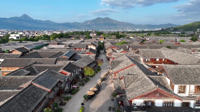 云南丽江古城航拍合集2