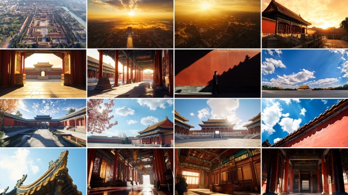 【4K画质】北京故宫紫禁城古建筑延时合集