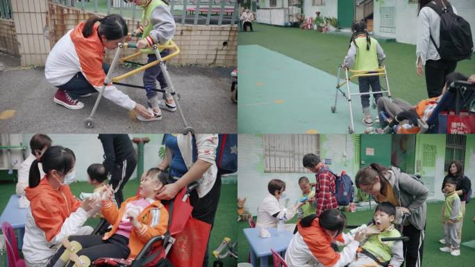 脑瘫残疾儿童幼儿入园特殊教育康复中心训练