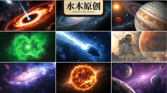 宇宙太空星际穿越银河黑洞星辰星空