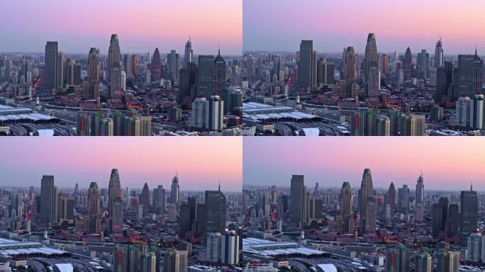 天津夜景航拍