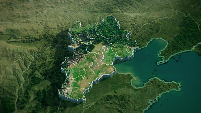 京津冀地图三维3d