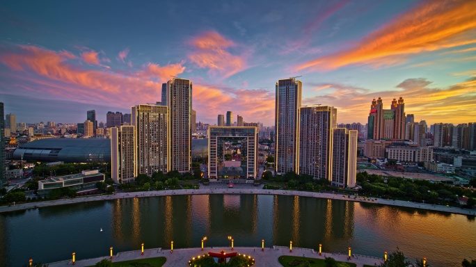 天津夜景航拍