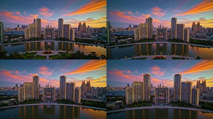 天津夜景航拍