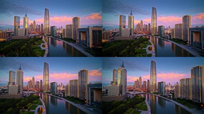 天津夜景航拍