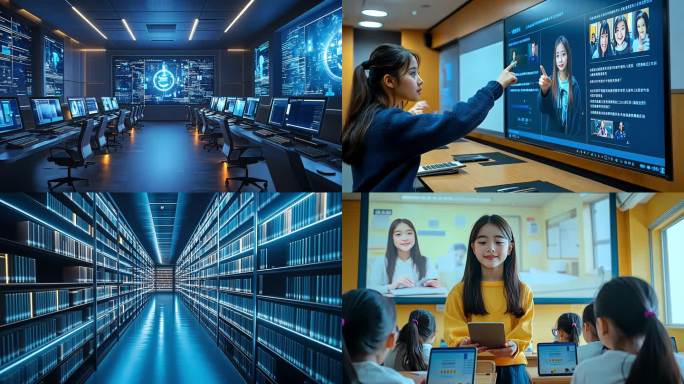 VR教学数字科技校园 沉浸式智慧互动教室