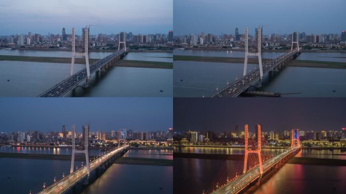 南昌八一大桥日转夜延时