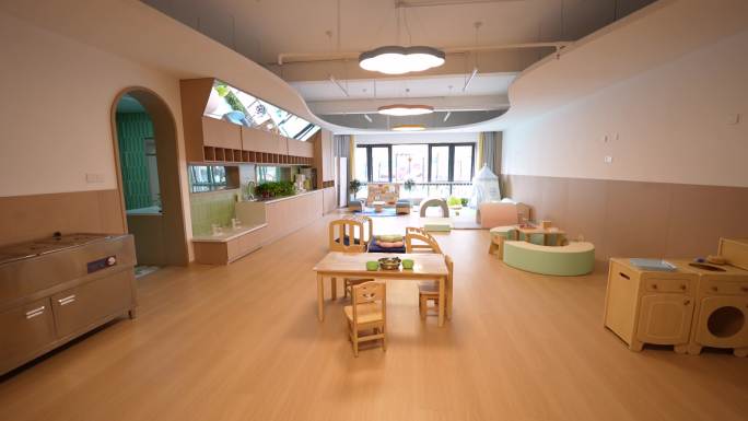 幼儿园教室 托育教室设施空镜头