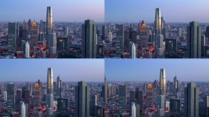天津夜景航拍