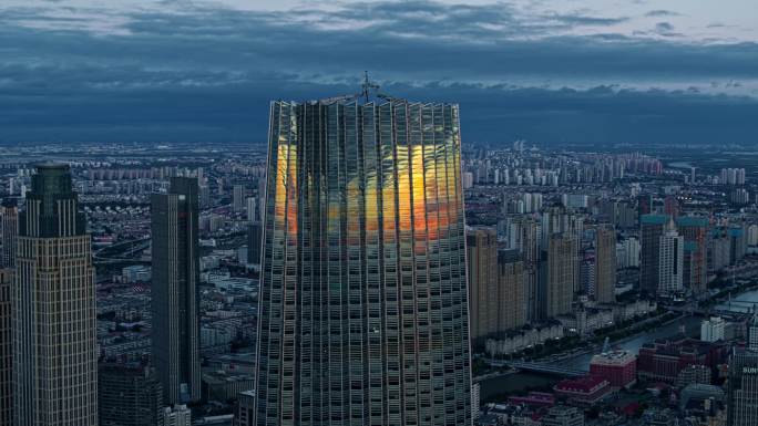 天津夜景航拍
