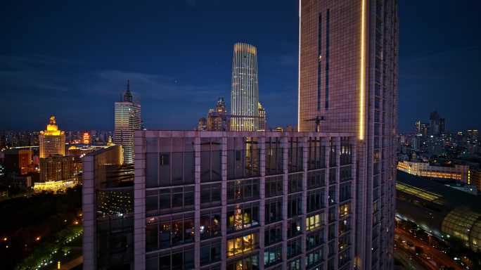 天津夜景航拍