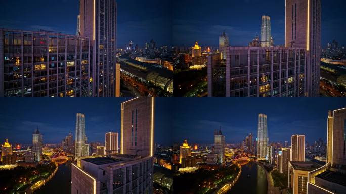 天津夜景航拍