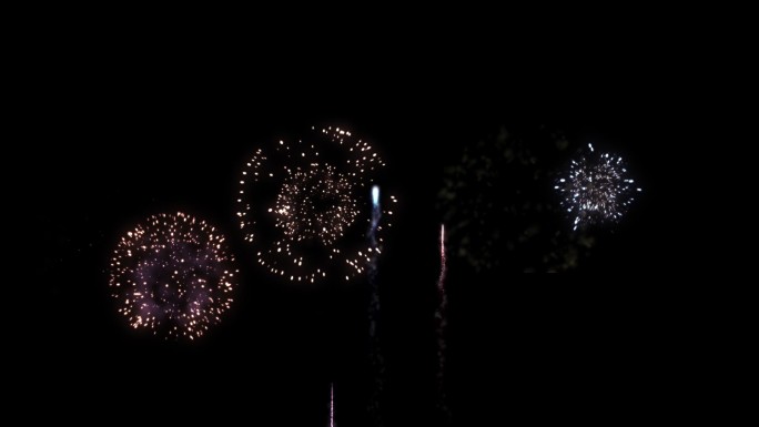 烟花礼花绽放带透明通道