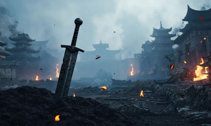 古代战场废墟背景 舞台背景 背景视频