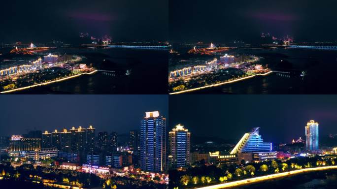 4K温州永嘉夜景航拍延时