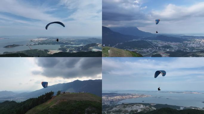 高空滑翔伞飞行体验