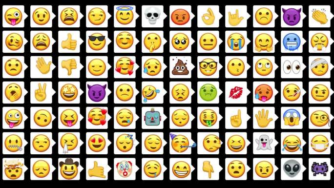 多样化Emoji表情符号展示