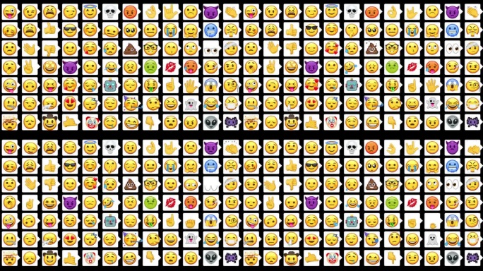 多样化Emoji表情符号展示