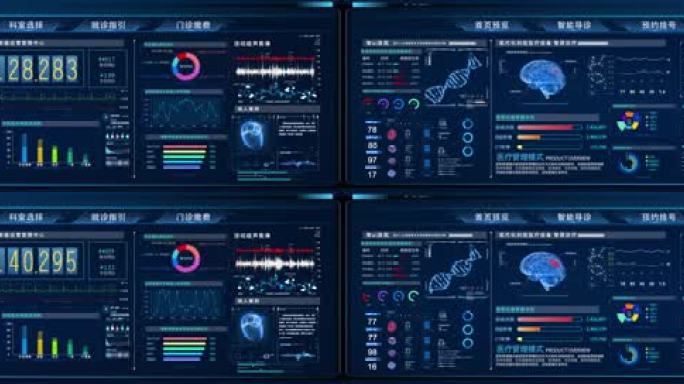 智慧医疗可视化界面AE模板