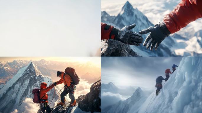 攀登雪山互助协作