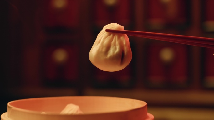 4K无锡小笼包手工制作