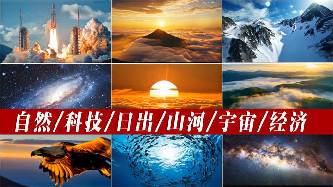 超全面大气震撼空镜头企业宣传片片头片尾