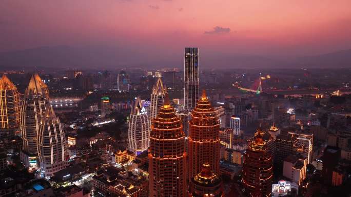 西双版纳 景洪 告庄夜景03
