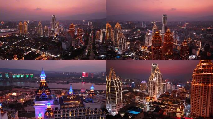 西双版纳 景洪 告庄夜景03