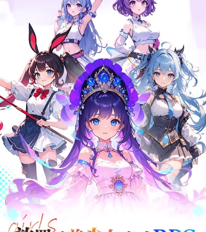 群像竖版游戏片头片尾落版动画游戏LOGO