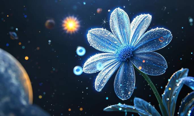 唯美花朵 舞台背景