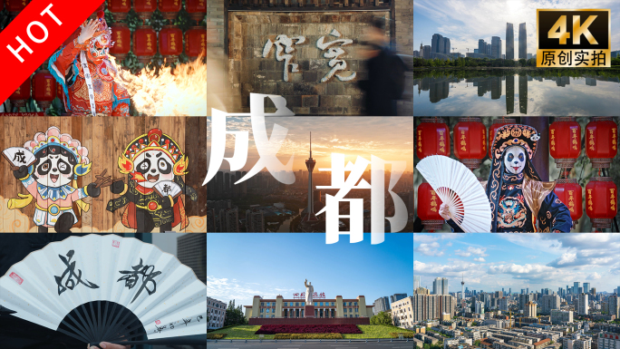 2025四川成都地标航拍延时宣传片合集