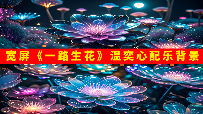 宽屏《一路生花》温奕心配乐背景