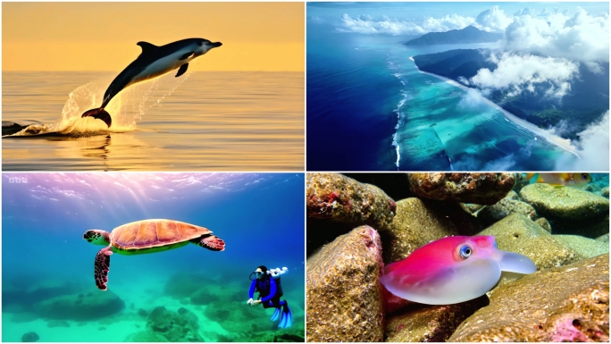 海洋世界海底世界海底生物深海奇观蓝色海洋