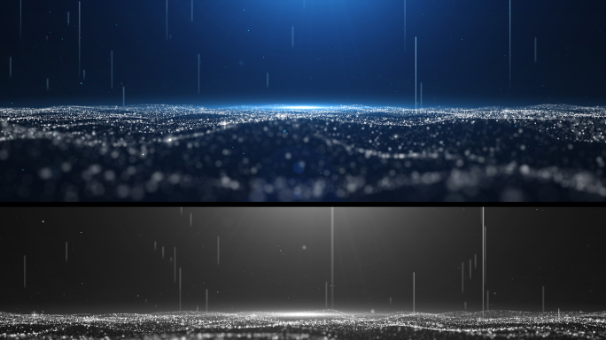 8k科技粒子海洋流动背景