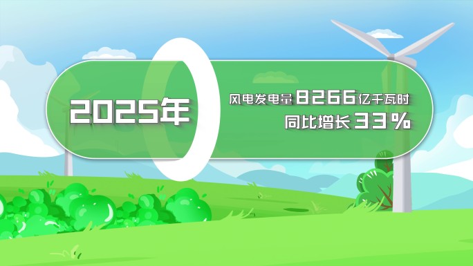 电力数据展示MG动画模板