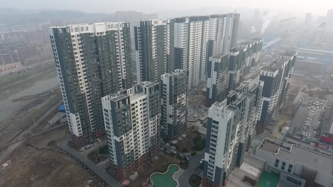 丹东上城梦想小区航拍