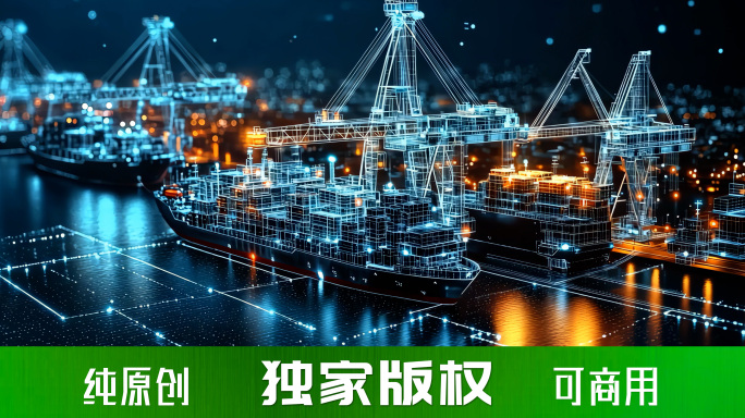 现代海运 科技港口 智慧物流 数字轮船