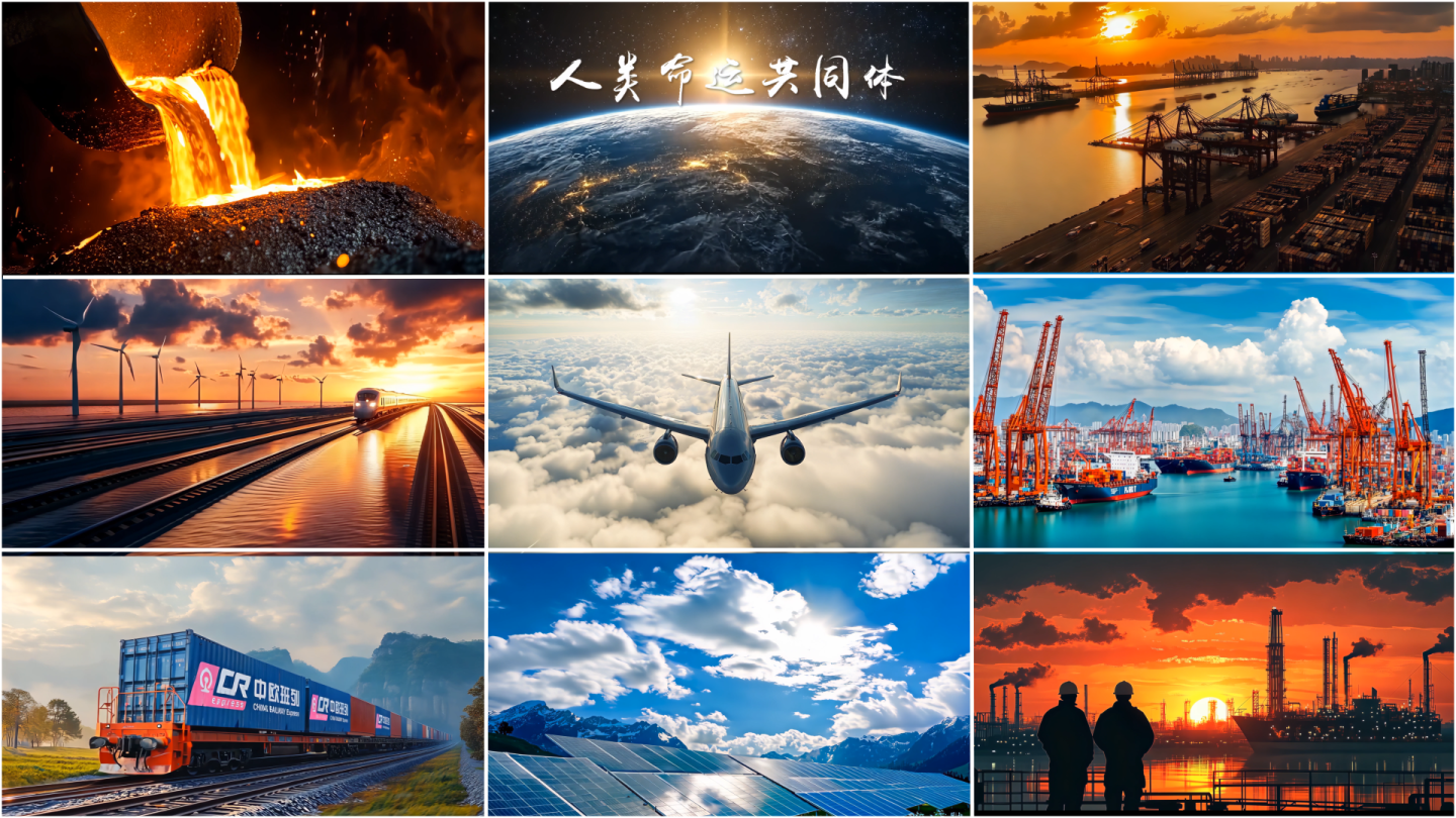 一带一路国际贸易港口码头丝绸之路经济走廊