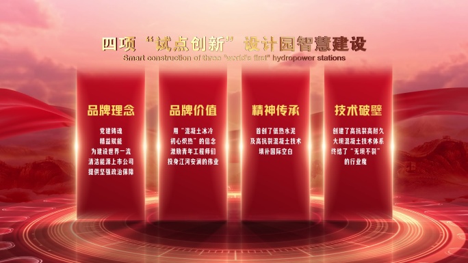 4K党政红色 分类文字标语