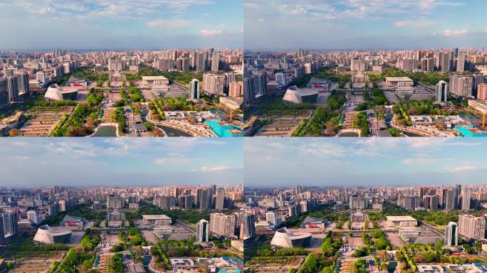 东莞中心广场市政广场-延时航拍1