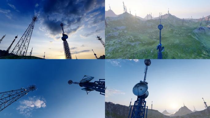 山区5G基站信号塔建设
